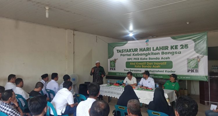 Doa Bersama dan Silaturahmi Kader Meriahkan Harlah PKB di Banda Aceh