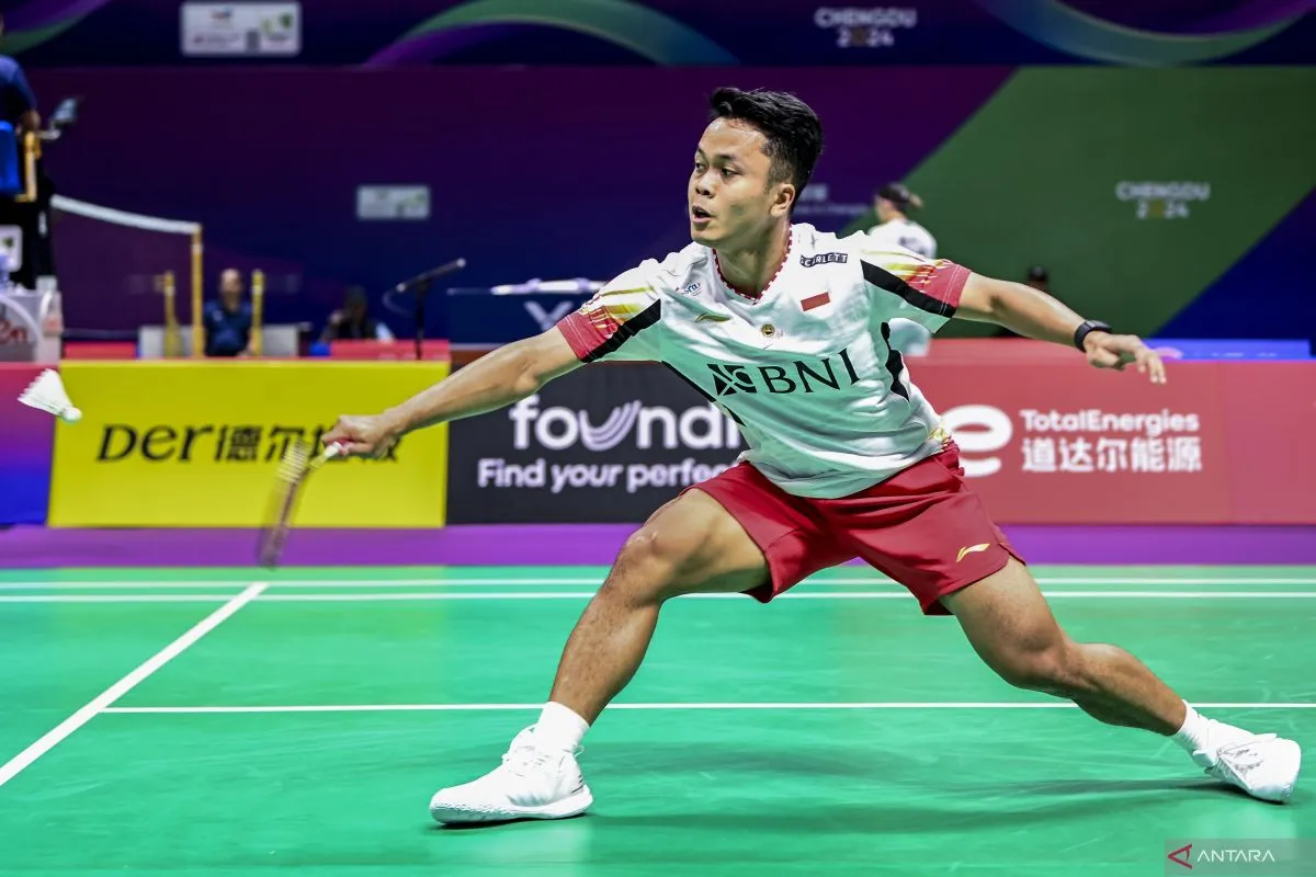 Ginting Buka Kemenangan Pertama Indonesia atas Korsel