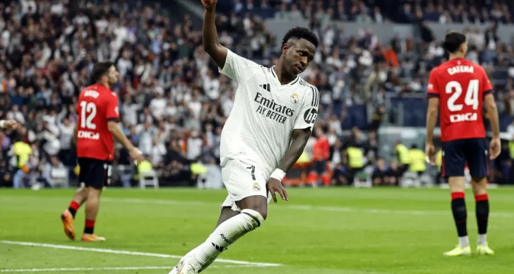 Vinicius Cetak Tiga Gol, Real Madrid Hancurkan Osasuna 4-0