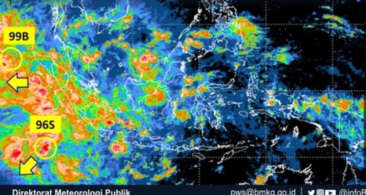 Dua Bibit Siklon Tropis Dekati Wilayah Indonesia, BMKG Ingatkan Ancaman