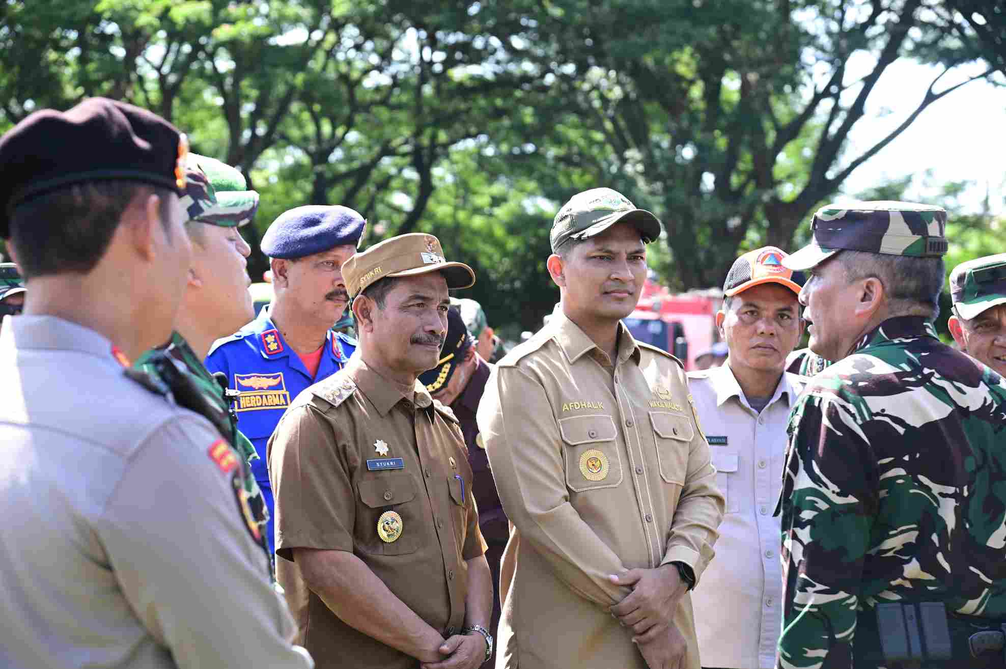 Wabup Aceh Besar Hadiri Apel Gelar Batalyon Komposit Penanggulangan Reaksi Cepat Penanggulangan Bencana