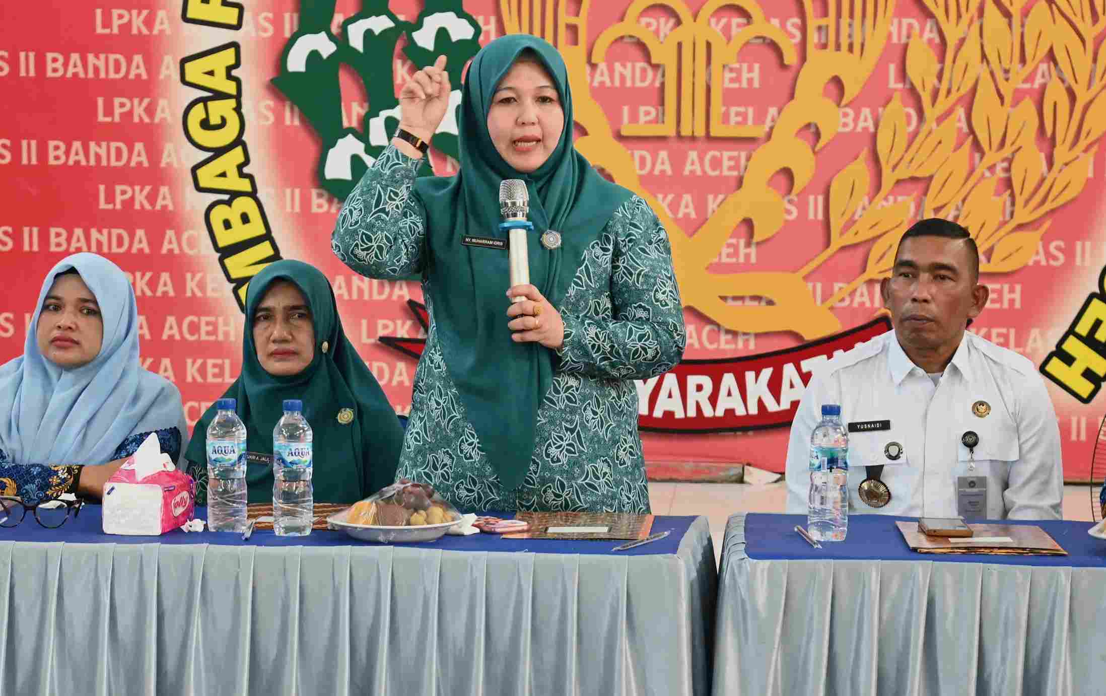 Peringatan Hari Anak Nasional, Ketua TP-PKK Aceh Besar Kunjungi Anak Binaan LPKA II Banda Aceh