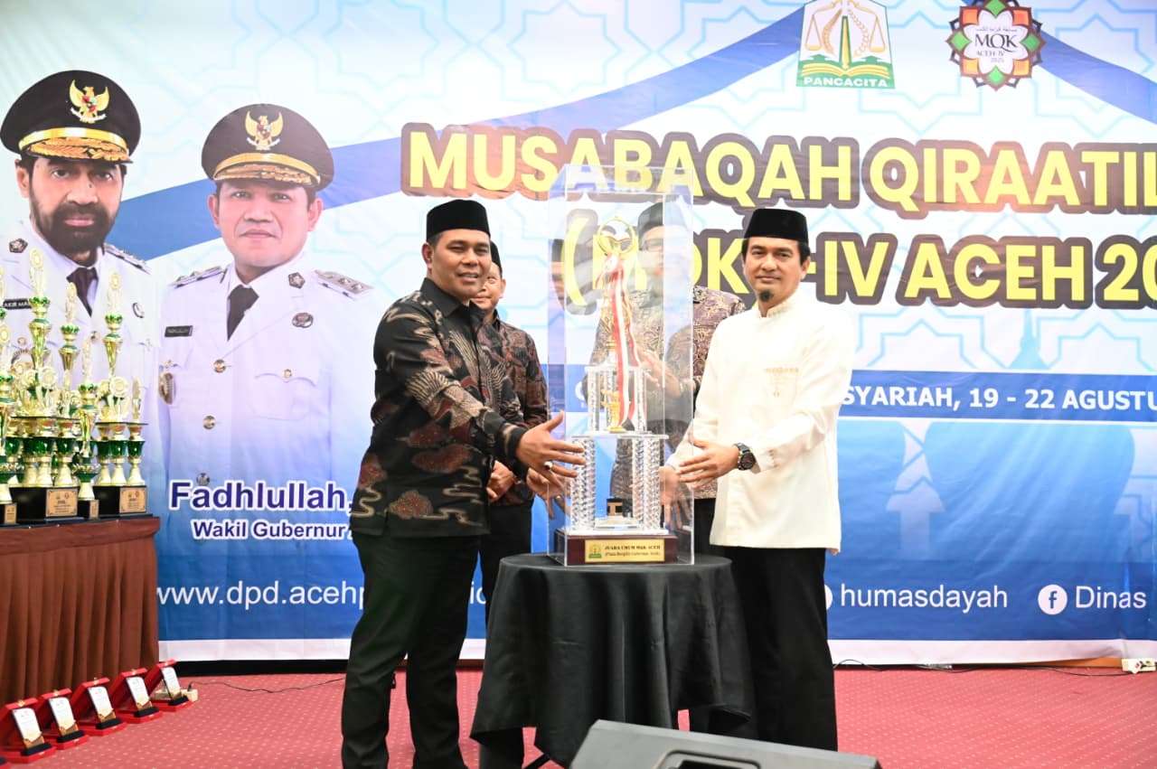 Bupati Aceh Besar Hadiri Penutupan MQK Ke-IV Aceh 2025