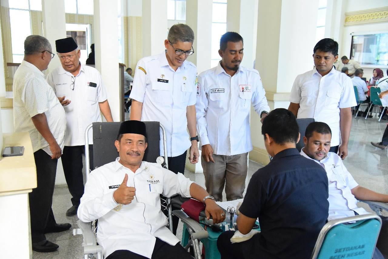 Wabup Syukri Ajak ASN Aceh Besar Rutin Donor Darah