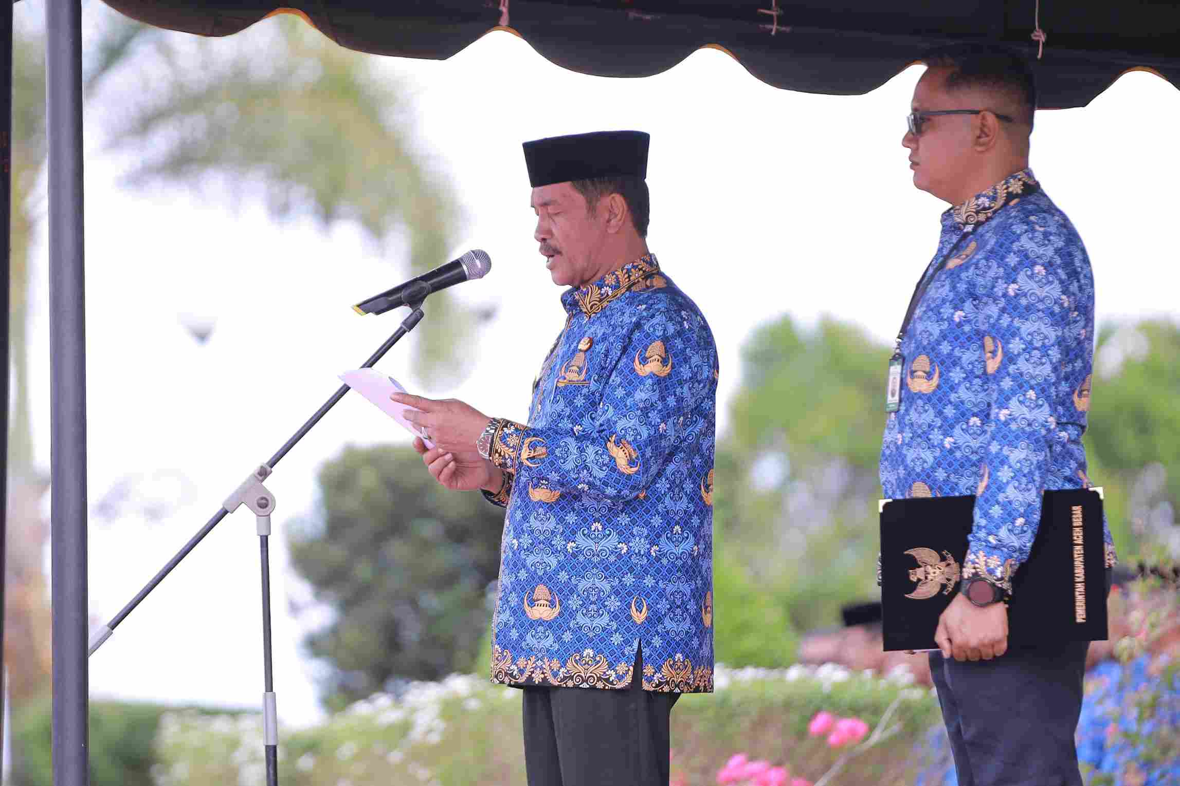 Wabup Aceh Besar Irup Peringatan Hardikda Tahun 2025