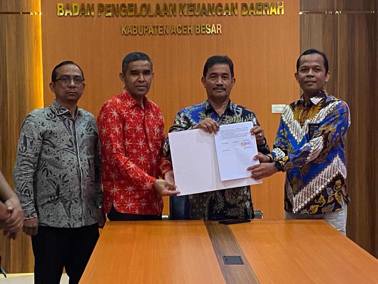 Wabup Aceh Besar Ikuti Penandatanganan Perjanjian Kerjasama Optimalisasi Pemungutan Pajak Pusat dan Pajak Daerah