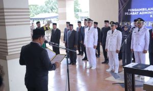 Bupati Aceh Besar Lantik 5 Camat dan 24 Pejabat Administrator