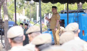 Bupati Aceh Besar Pimpin Gelar Apel Bersama Satpol PP dan WH